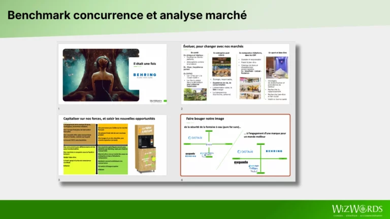 Ecoute interne et interview client, benchmark concurrence et analyse du marché et de ses tendances pour une refonte de marque en phase avec ses enjeux actuels